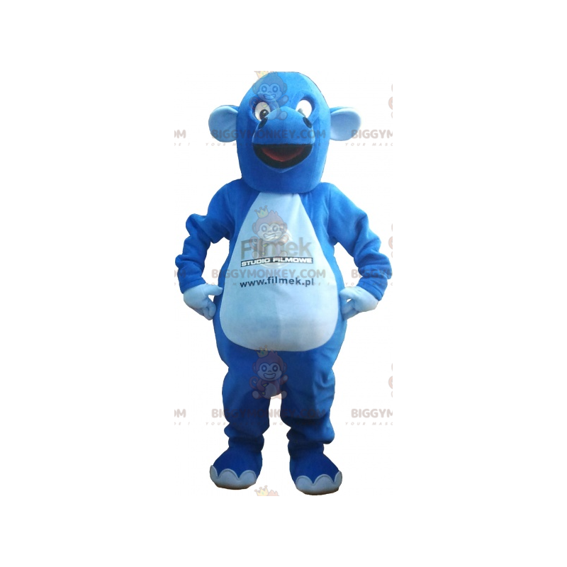 Costume de mascotte BIGGYMONKEY™ de dragon bleu géant - Costume de mascotte BIGGYMONKEY™ de dragon bleu géant -