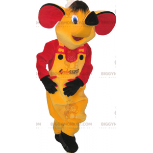 Yellow Elephant BIGGYMONKEY™ Mascot Costume Dressed in Yellow