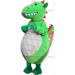 Giant Awesome Green Dragon BIGGYMONKEY™ Mascot Costume -