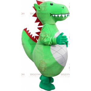 Giant Awesome Green Dragon BIGGYMONKEY™ Mascot Costume -