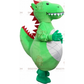 Giant Awesome Green Dragon BIGGYMONKEY™ Mascot Costume -