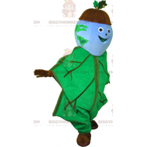 Acorn BIGGYMONKEY™ Maskottchenkostüm mit Eichenblatt-Outfit -