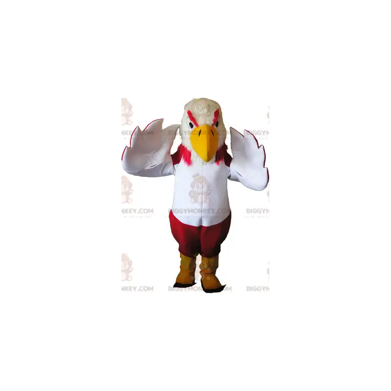 Traje de mascote BIGGYMONKEY™ Abutre colorido com patas Traje de mascote BIGGYMONKEY™ Abutre colorido com patas