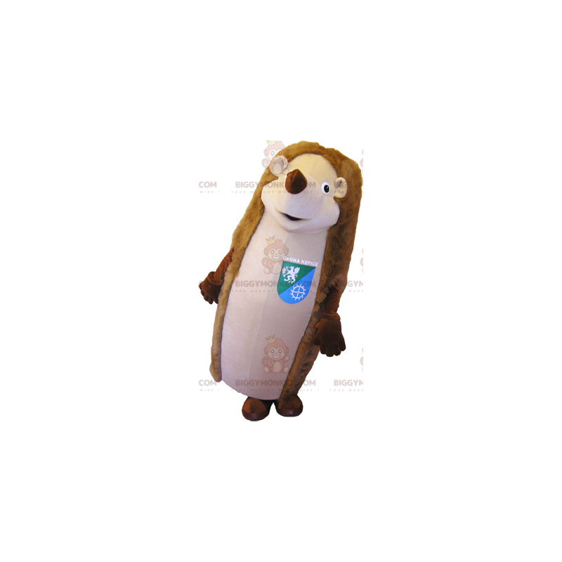 Giant Brown and Tan Hedgehog BIGGYMONKEY™ Mascot Costume -