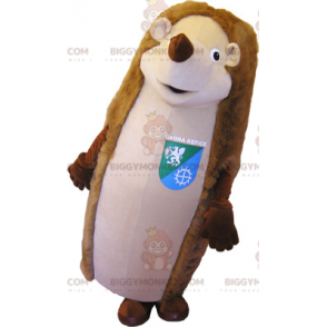Gigantische bruine en bruine egel BIGGYMONKEY™ mascottekostuum