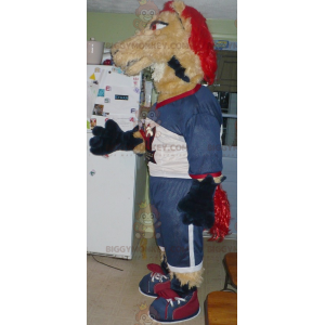Tan & Red Mare Horse BIGGYMONKEY™ Mascot Costume –