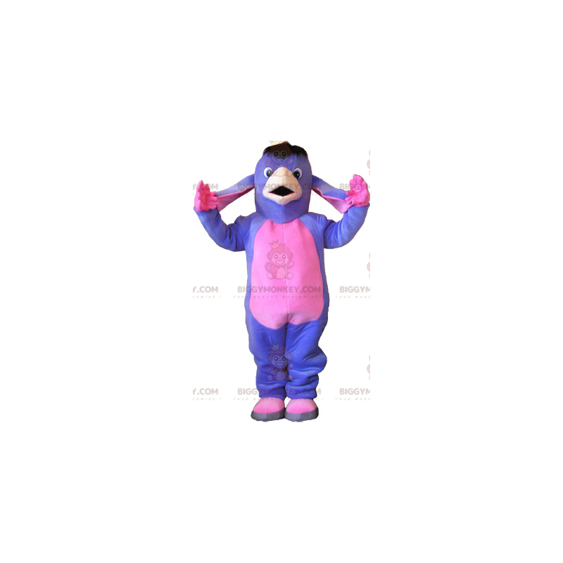 Disfraz de mascota burro morado y rosa BIGGYMONKEY™. Disfraz de Disfraz de mascota burro morado y rosa BIGGYMONKEY™. Disfraz de