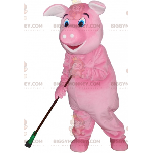 Very Realistic Giant Pink Pig BIGGYMONKEY™ Mascot Costume -