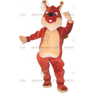 Giant Brown and Beige Squirrel BIGGYMONKEY™ Mascot Costume -