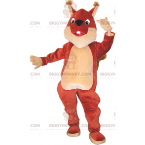 Giant Brown and Beige Squirrel BIGGYMONKEY™ Mascot Costume –