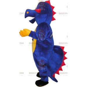 Costume de mascotte BIGGYMONKEY™ de dinosaure violet. Dinosaure