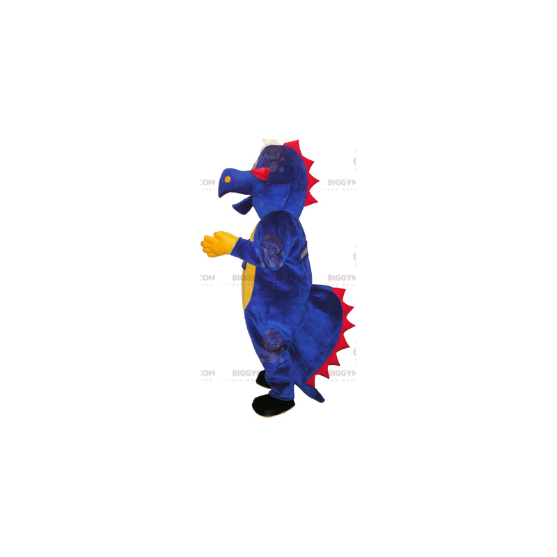 Fioletowy kostium maskotki BIGGYMONKEY™ dinozaura. gigantyczny Fioletowy kostium maskotki BIGGYMONKEY™ dinozaura. gigantyczny