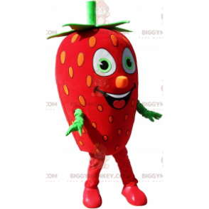 Kostým s maskotem Giant Strawberry BIGGYMONKEY™ Strawberry Fancy dress - Ovocný maskot - BIGGYMONKEY_06351 - BiggyMonkey.com