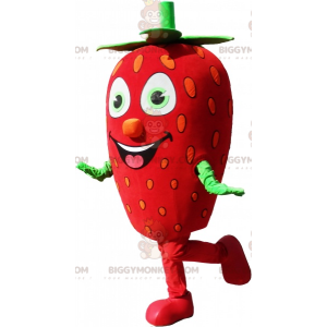 Giant Strawberry BIGGYMONKEY™ Mascot Costume Strawberry Fancy