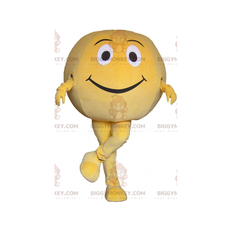 Giant Yellow Ball BIGGYMONKEY™ Mascot Costume. Round Giant Yellow Ball BIGGYMONKEY™ Mascot Costume. Round