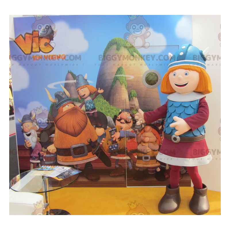Vic the Viking Famous TV Character Redhead BIGGYMONKEY™ Mascot