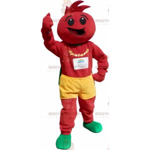 Costume de tomate. Costume de mascotte BIGGYMONKEY™ de tomate -