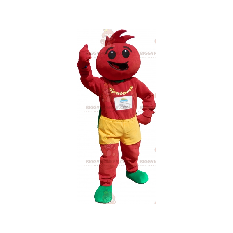 Costume de tomate. Costume de mascotte BIGGYMONKEY™ de tomate -