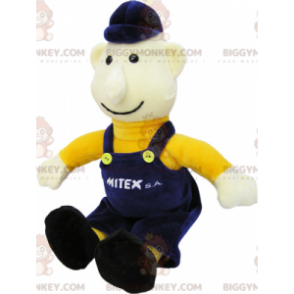 Plys drengedukke i overalls - Biggymonkey.com