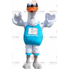 Kostým maskota Big White Seagull BIGGYMONKEY™. kostým ptáka - Pták maskot - BIGGYMONKEY_06365 - BiggyMonkey.com