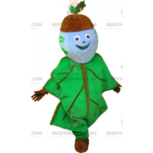 Acorn BIGGYMONKEY™ Mascot Costume Dressed in Oak Leaf –