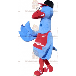 Μπλε και Κόκκινη Στολή μασκότ BIGGYMONKEY™ Giant Seabird