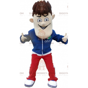 BIGGYMONKEY™ Costume da mascotte Tuta da uomo con i capelli