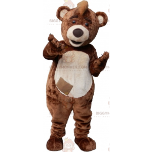 BIGGYMONKEY™ Big Brown and Tan Plush Bear Mascot Costume -