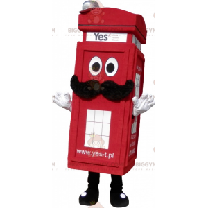 Real London rode telefooncel BIGGYMONKEY™ mascottekostuum -