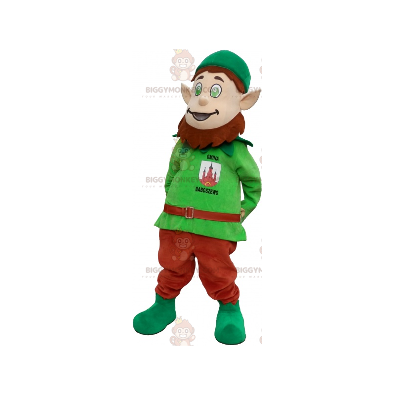 Leprechaun BIGGYMONKEY™ Mascot Costume with Pointy Ears – Leprechaun BIGGYMONKEY™ Mascot Costume with Pointy Ears –