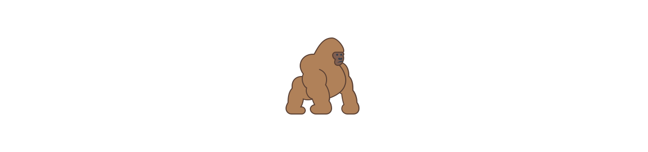 Gorilla Mascots - Μασκότ Κοστούμια biggymonkey.com