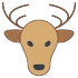 Mascottes van herten en herten