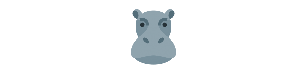 Hippopotamus maskoter - Maskot kostumer biggymonkey.com 