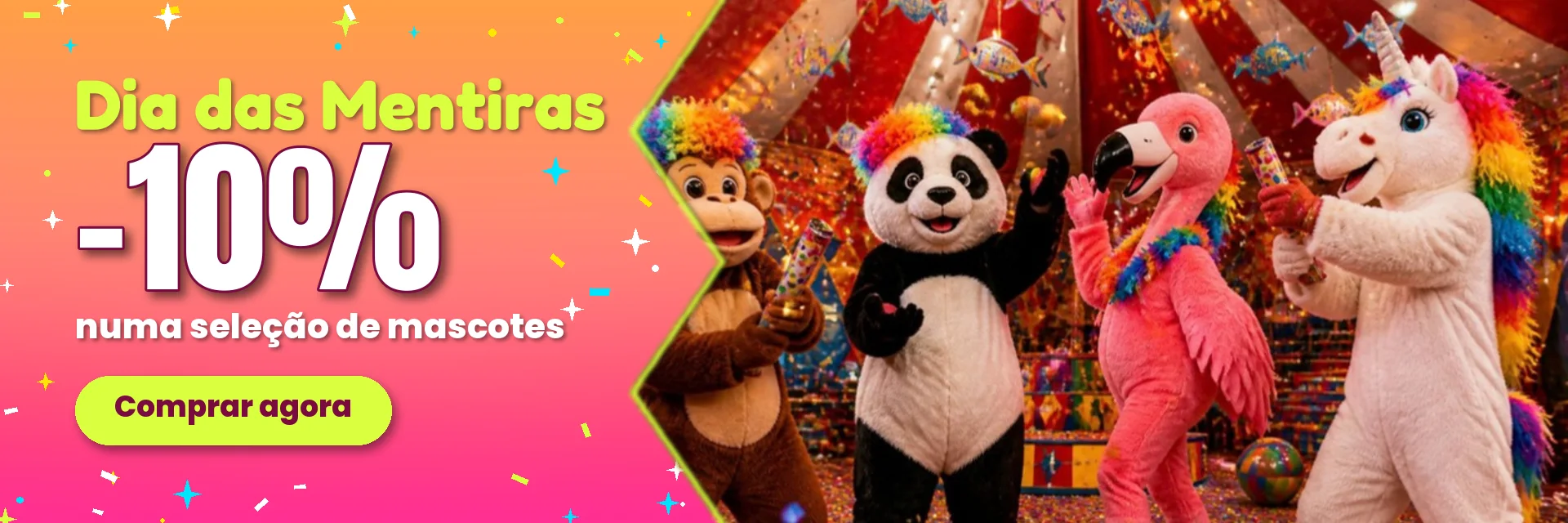Dia das Mentiras – -10 % – BiggyMonkey.com