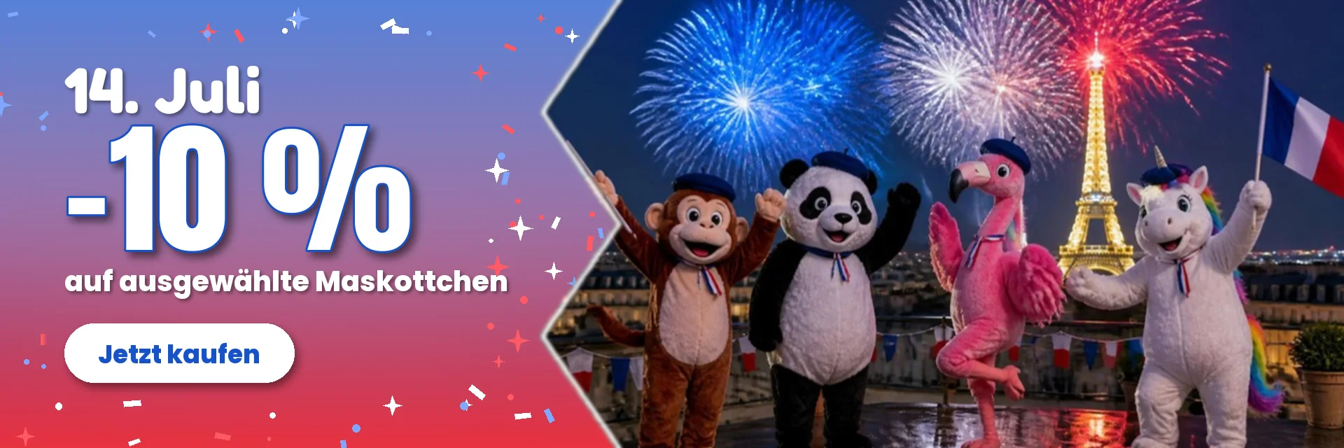 14.-Juli – -10 % – BiggyMonkey.com