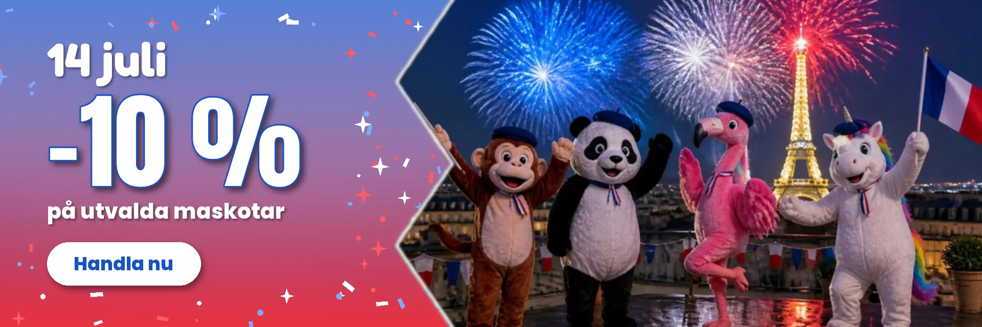 14 juli – -10 % – BiggyMonkey.com