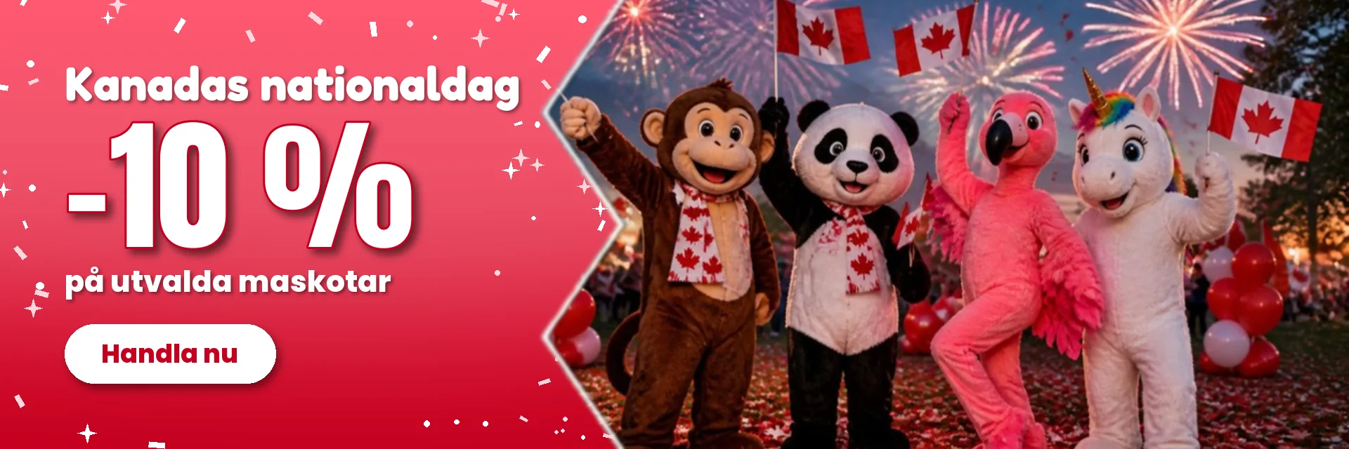 Kanadas nationaldag – -10 % – BiggyMonkey.com