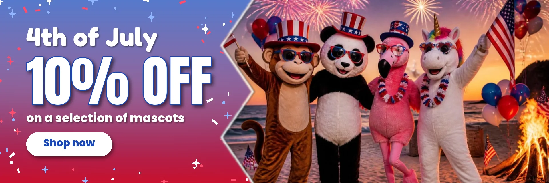 4th of July – -10 % – BiggyMonkey.com