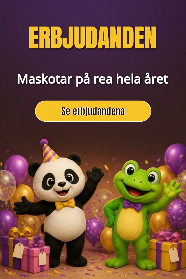 Erbjudanden – Maskotar på rea hela året