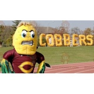 BiggyMonkey mascot: Giant corn ear mascot. Discover @biggymonkey_mascots #mascots - Link : https://bit.ly/3linbWk - BIGGYMONKEY_0611 #mascots #mascot #event #costume #biggymonkey #marketing #customized #costume #giant #corn #ear #custom https://www.biggymonkey.com/en/vegetable-mascot/611-giant-corn-ear-mascot.html
