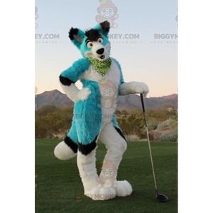 BiggyMonkey mascot: White and black light blue dog mascot. Discover @biggymonkey_mascots #mascots - Link : https://bit.ly/3linbWk - BIGGYMONKEY_0725 #white #mascots #mascot #event #costume #biggymonkey #marketing #customized #and #black #dog #blue #cost... https://www.biggymonkey.com/en/dog-mascots/725-white-and-black-light-blue-dog-mascot.html