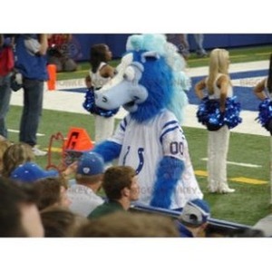 BiggyMonkey mascot: Blue and white horse mascot. Discover @biggymonkey_mascots #mascots - Link : https://bit.ly/3linbWk - BIGGYMONKEY_0622 #white #mascots #mascot #event #costume #biggymonkey #marketing #customized #and #blue #costume #horse #custom https://www.biggymonkey.com/en/horse-mascots/622-blue-and-white-horse-mascot.html