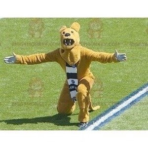 BiggyMonkey mascot: Roaring yellow bear mascot. Discover @biggymonkey_mascots #mascots - Link : https://bit.ly/3linbWk - BIGGYMONKEY_0453 #bear #mascots #mascot #event #costume #biggymonkey #marketing #customized #yellow #costume #roaring #custom https://www.biggymonkey.com/en/bear-mascot/453-roaring-yellow-bear-mascot.html