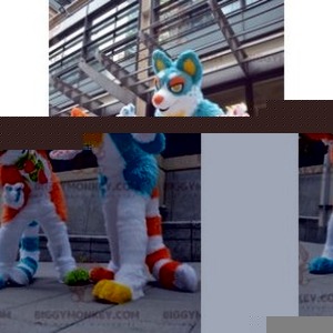 BiggyMonkey mascot: Couple of blue and orange cat mascots. Discover @biggymonkey_mascots #mascots - Link : https://bit.ly/3linbWk - BIGGYMONKEY_0443 #mascots #mascot #event #costume #biggymonkey #marketing #customized #and #cat #blue #costume #orange #m... https://www.biggymonkey.com/en/cat-mascots/443-couple-of-blue-and-orange-cat-mascots.html