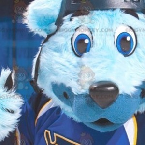 BiggyMonkey mascot: Blue bear mascot with blue eyes in sportswear. Discover @biggymonkey_mascots #mascots - Link : https://bit.ly/3linbWk - BIGGYMONKEY_0727 #bear #mascots #mascot #event #costume #biggymonkey #marketing #customized #with #blue #sportswe... https://www.biggymonkey.com/en/bear-mascot/727-blue-bear-mascot-with-blue-eyes-in-sportswear.html