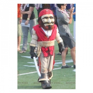 BiggyMonkey mascot: Red and beige pirate mascot. Discover @biggymonkey_mascots #mascots - Link : https://bit.ly/3linbWk - BIGGYMONKEY_0806 #mascots #mascot #event #costume #biggymonkey #marketing #customized #pirate #and #red #costume #beige #custom https://www.biggymonkey.com/en/human-mascots/806-red-and-beige-pirate-mascot.html